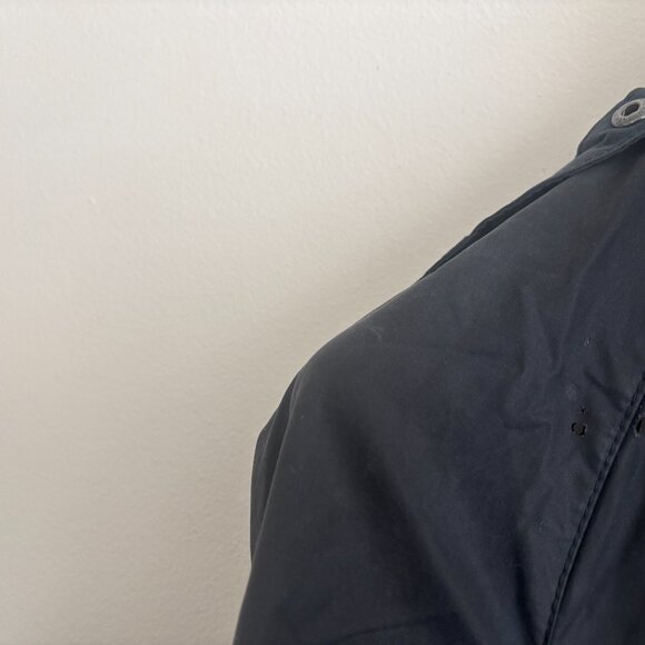 $700 Made in England Barbour Beaufort Navy Jacket w/ Hood - 38- Medium - Picture 12 of 12